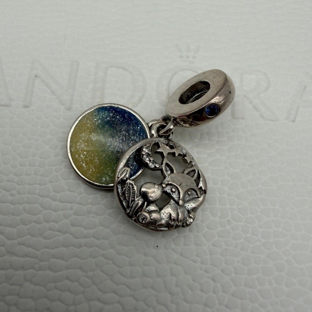 Pandora Fox and Rabbit Dangle Charm - Woodland Friendship S925 - NWT